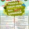 Seleksi Anggota Forum Anak Kota Samarinda kepengurusan 2019 s/d 2023