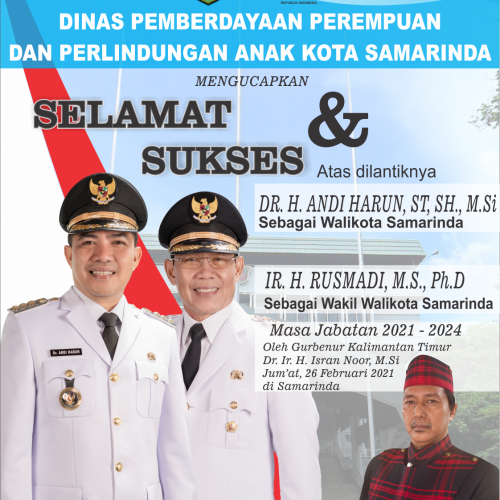 Pelantikan Walikota dan Wakil Walikota Samarinda Periode 2021 - 2024