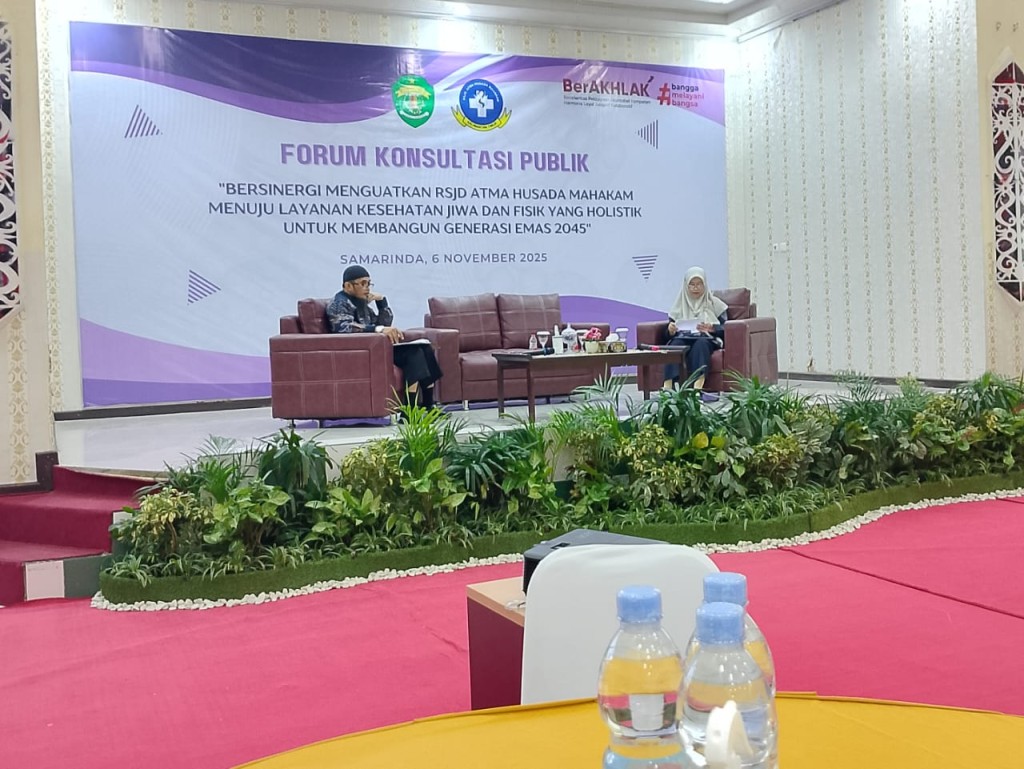 Forum Konsultan Publik (FKP) dengan "tema Bersinergi Menguatkan RSJD Atma Husada Mahakam Menuju Layanan Kesehatan Jiwa dan Fisik yang Holistik Untuk Membangun Generasi Emas 2045"