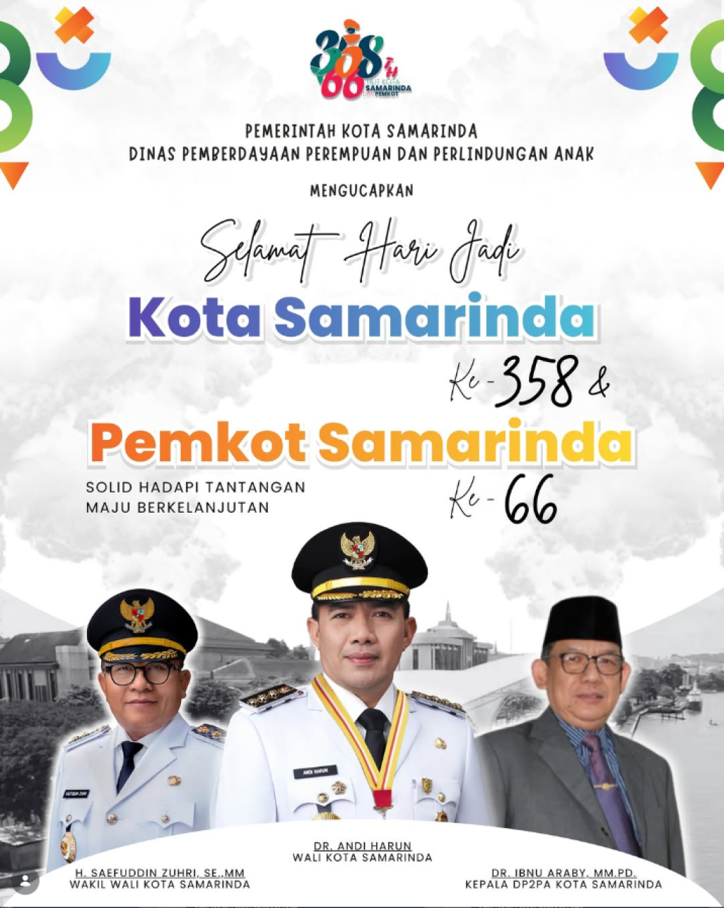 Selamat Hari Jadi Kota Samarinda Ke-358 & Pemerintah Kota Samarinda Ke-66